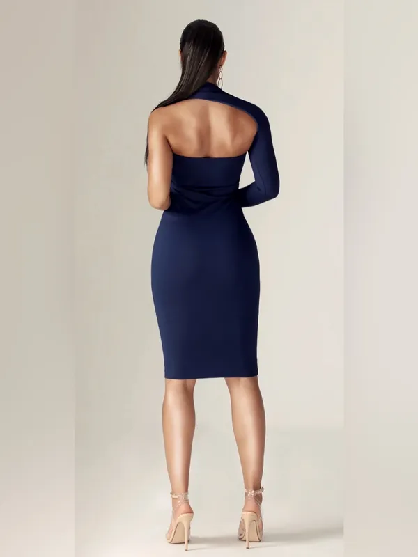 Dasha Modern Midi Dress By Alieva size medium - Image 2
