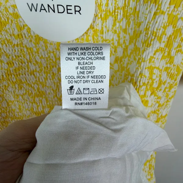 NWT Lost + Wander Sweet Summer Daze Midi Dress Small Yellow‎ Floral Cottagecore - Image 8