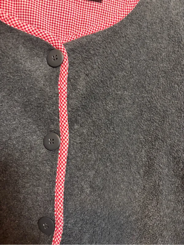 CB Casual Christopher Banks Women’s Cardigan Button Up Fleece Snowman Bird - Image 2