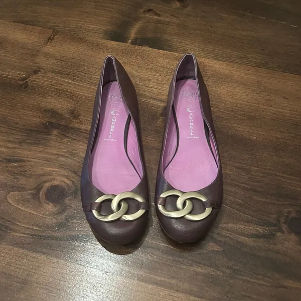 Jeffrey Campbell Horsebit Ballet Flats Brown‎ Leather Gucci Style Women's Size 9 - Image 3