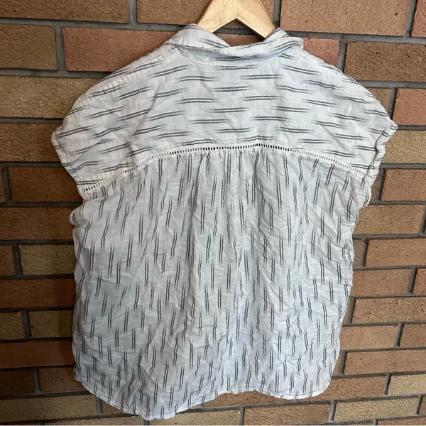 Anthropologie Pilcro Embroidered Surf Oversized Sleeveless Stripe Top Size XS - Image 7