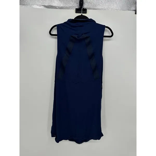 G-Star Raw Millery Mock Dress‎ Navy Blue Sleeveless Utility Shift Size S D20650 - Image 2