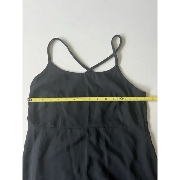 Everlane The Japanese GoWeave Cross-Back Slip Dress Sleeveless Black Size 2 - Image 6
