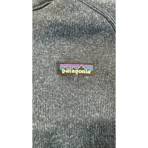 Patagonia Better Sweater 1/4 Zip Navy Blue Fleece Pullover Womens Medium Logo - Image 4