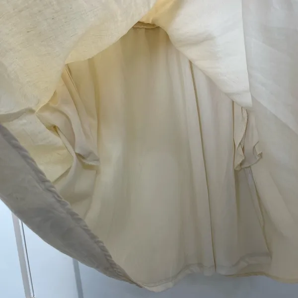 Listicle Cream colored Puff Sleeve Dress - Image 10