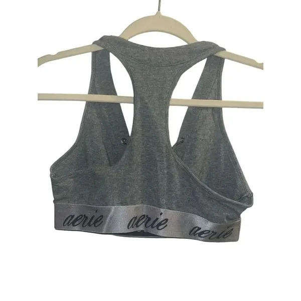 ✨Aerie Lace Up Sz Medium Grey Bralette✨ - Image 5