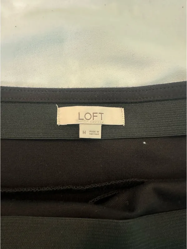 LOFT Black Mini Skirt - Image 4