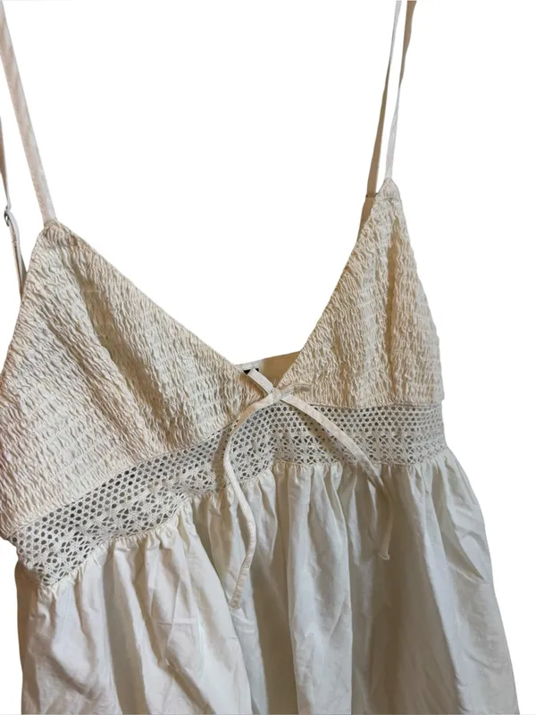 Zara Cotton Poplin Maxi Dress in Ivory s - Image 5