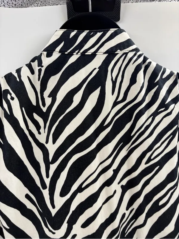 Express Y2K 2000s 00s club party cami tank zebra print going out top sz medium - Image 7