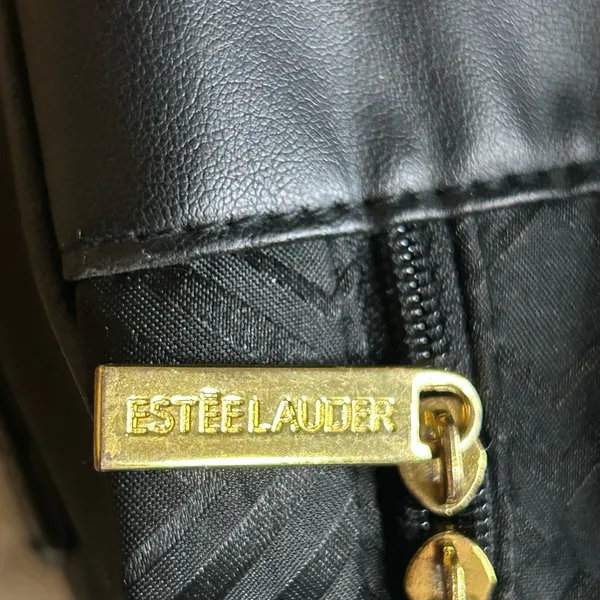 Estée Lauder makeup bag black diamond print - Image 5