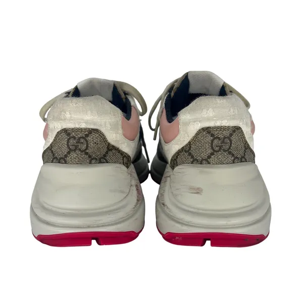 Gucci GG Rhyton Sneakers GG Supreme Canvas Pink Blue Size‎ 38 - Image 11