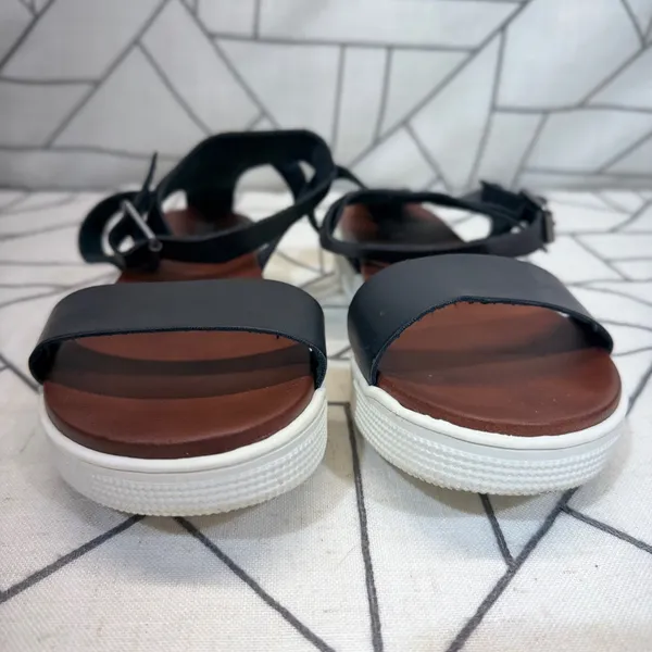 MIA Platform Sandals Size 10 Black Ankle Strap Flatform Sporty Summer Shoes‎ - Image 7