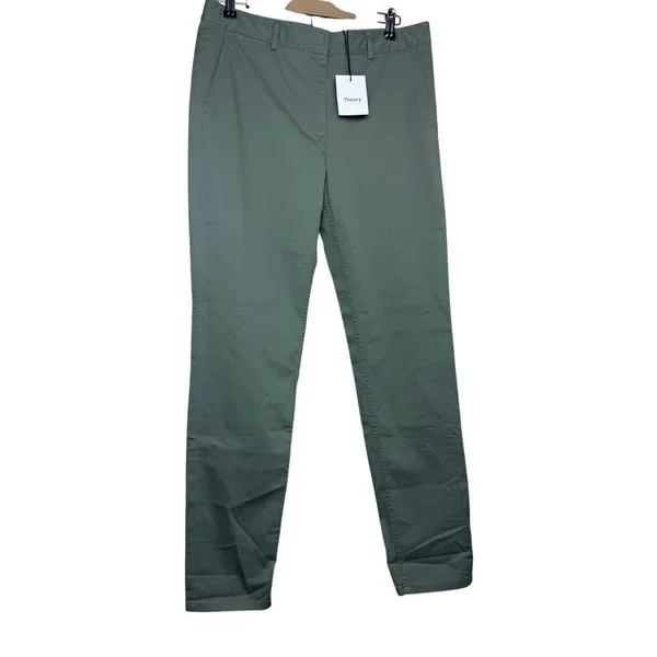 NWT Theory Boyfriend Pant in Faded Army Casual Twill Sz. 6 - Image 3