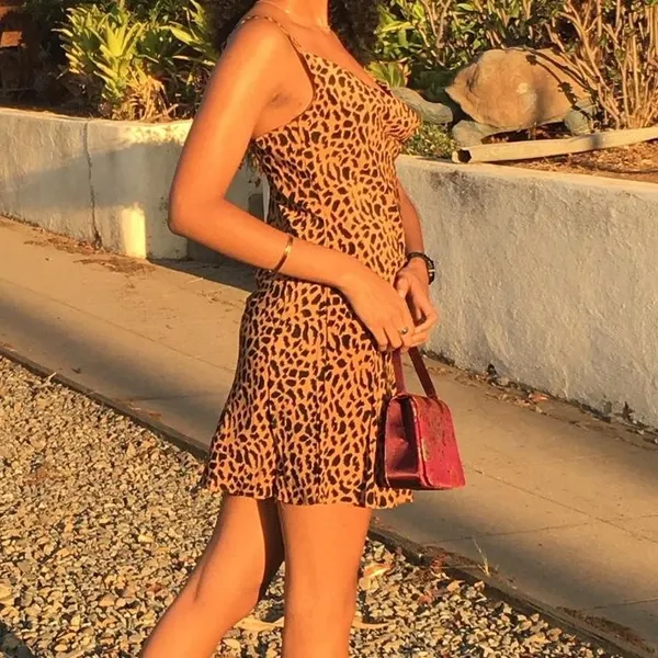 Nasty Gal Leopard print mini dress sz 2 - Image 7