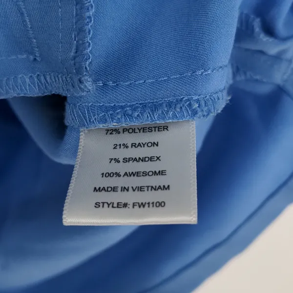 Figs Women's Casma Three-Pocket Scrub Top Size Small Blue V Neck Hospital Office - Image 5