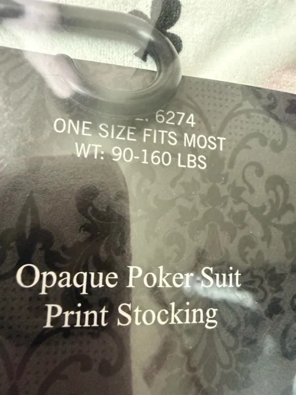 Leg Avenue Poker Suit Thigh High Stockings - Image 3