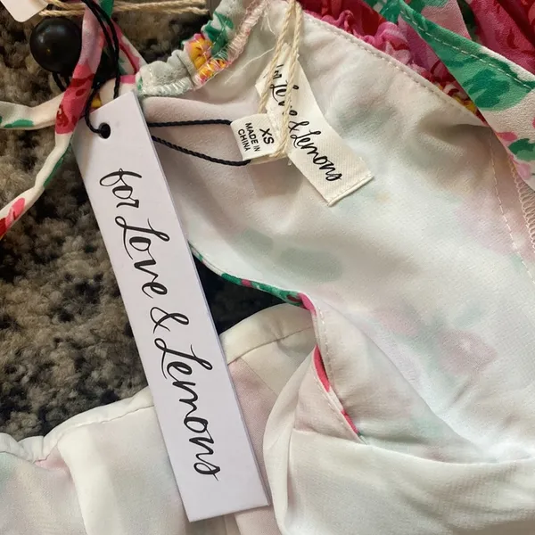 For Love and Lemons Floral Mini Dress size XS - Image 3