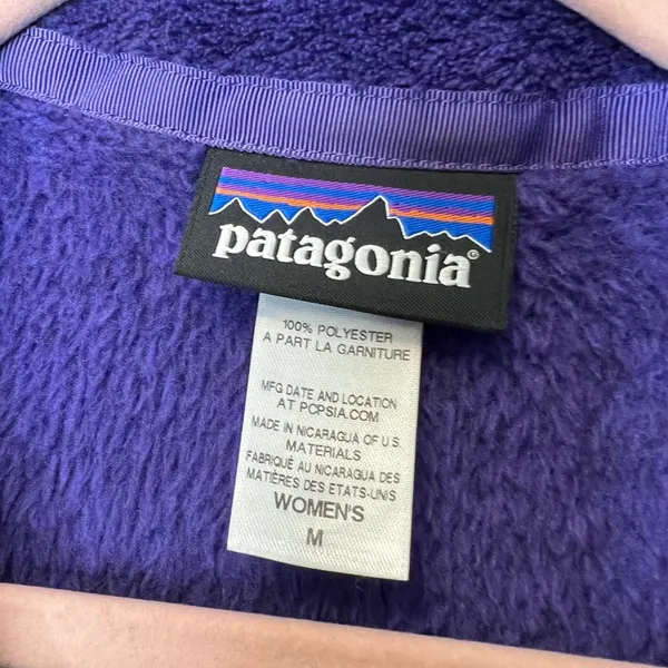 Patagonia retool snap T fleece‎ purple women’s medium - Image 3