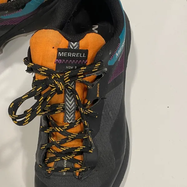 Merrell Women's MQM 3 Gore-Tex Black and Teal Trail Running Shoes - 6 - Image 3