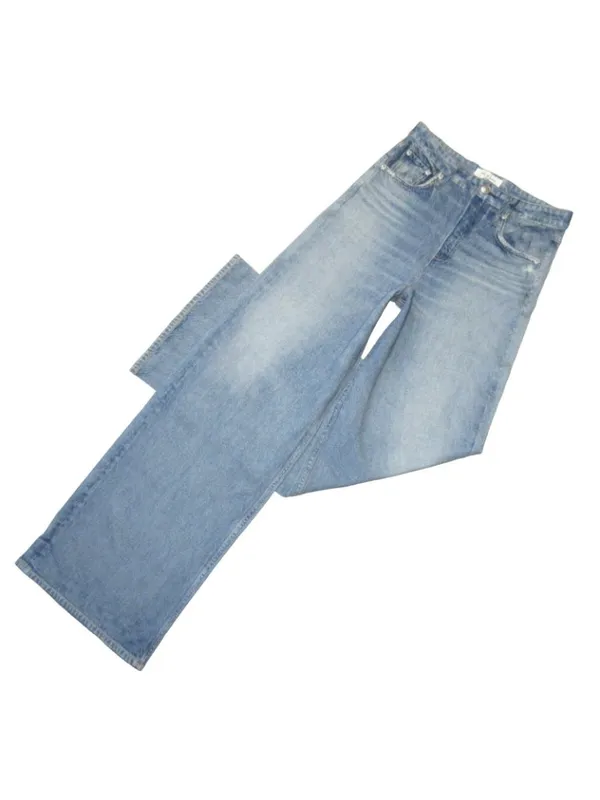 NWT rag & bone Miramar Sofie in Raily Wide Leg Photo Print Faux Jean Pants 33 - Image 5