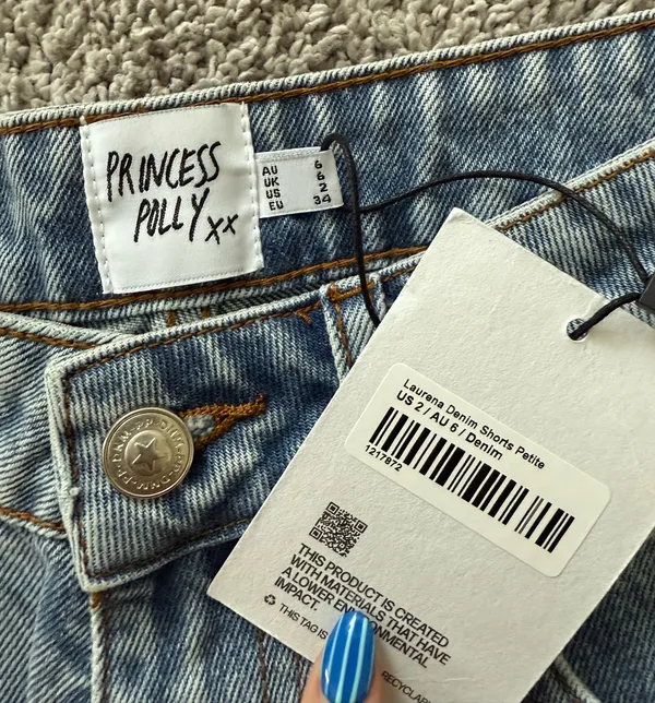Princess Polly Jean Shorts Denim - Image 3