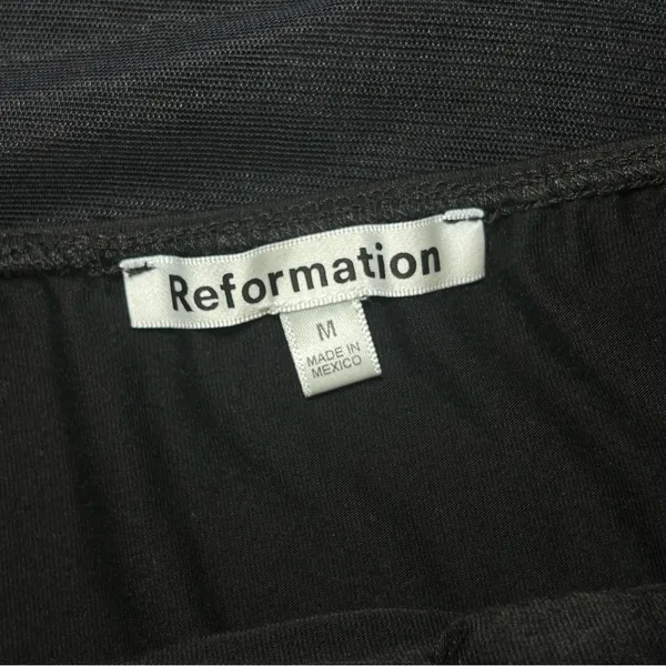 Reformation Adalynn Rose Black Cropped Tube Top Women’s size medium - Image 5