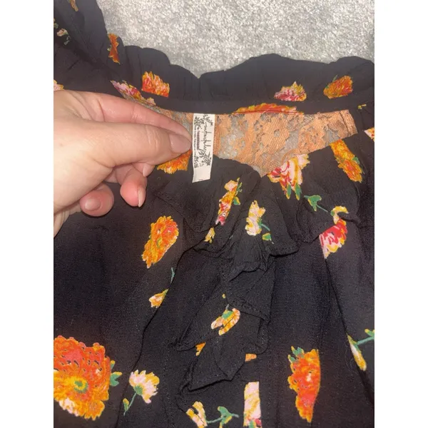 Free People Poppy Floral Printed Bodysuit‎ small Boho Flowy - Image 6