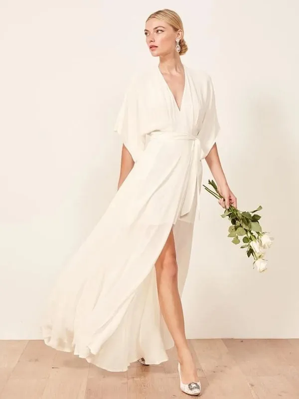 NWT Reformation Winslow Dress in Ivory Size Small - Image 2