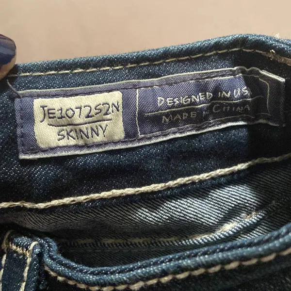 Miss Me Bling Pocket Dark Denim Skinny Jeans - Image 7