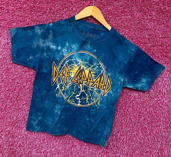 Def Leppard Adrenalize Album Art Glam Metal Band Crop Top S - Image 3