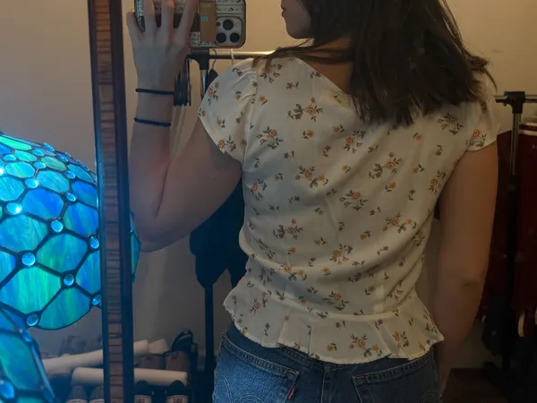 American Eagle White Blouse - Image 3