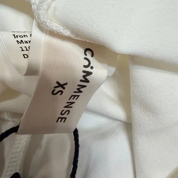 Commense White Twist Front High Neck Sleeveless Top OA260129011 XS NEW - Image 5
