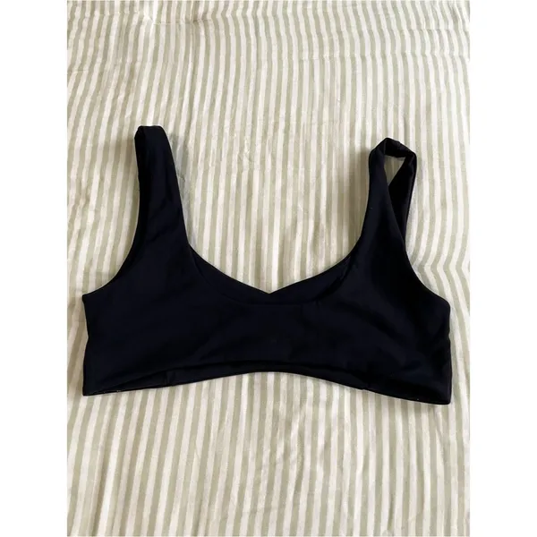 Alphalete Olivia Sculpt Bra Tenacity Square Neck Bra Size S/M Black - Image 7