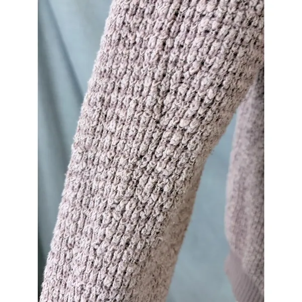 Free People By Your Side Mauve Chunky Cowl Neck Oversized Sweater Small - Image 9
