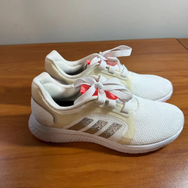 Adidas Edge Lux 5 Running Shoe‎ Women's Sneaker White Athletic W8.5 - Image 4