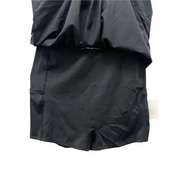NWT Halara Breezeful Square Neck Active Dress M Black Built In Shorts Pockets - Image 9