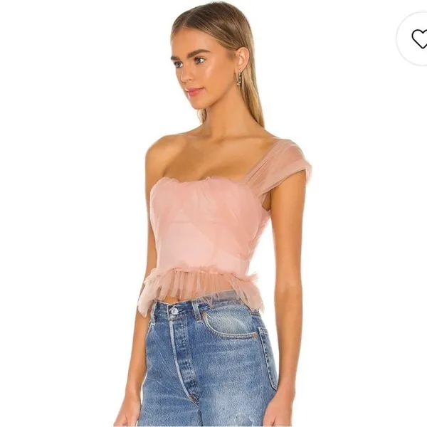 Revolve Marnie Top in Champagne Pink NBD xs - Image 2
