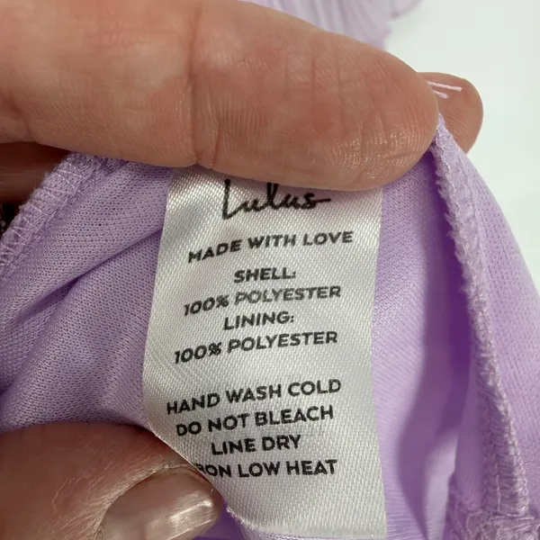 Lulus Gala Ready Lavender Off-the-Shoulder‎ Ruffle Midi Dress Size M - Image 8