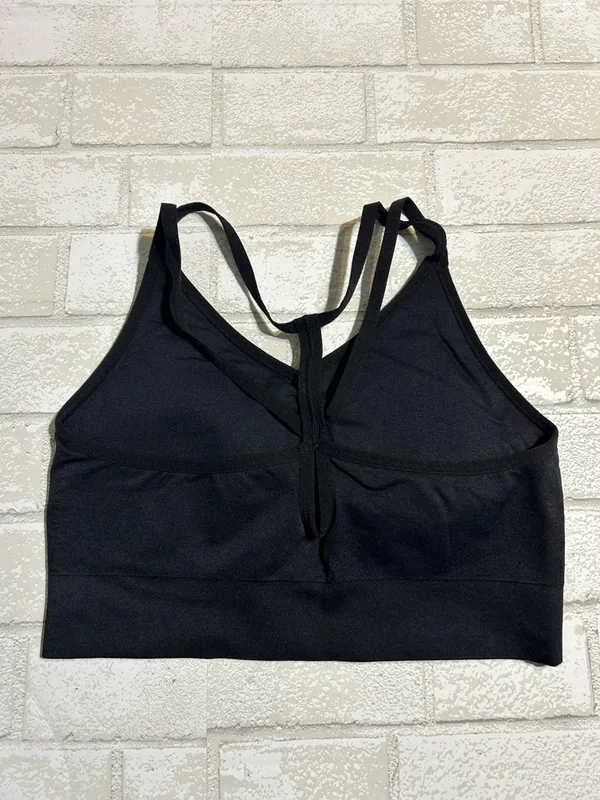 New Balance Black Strappy Racerback Activewear Sports Bra Size XL - Image 2