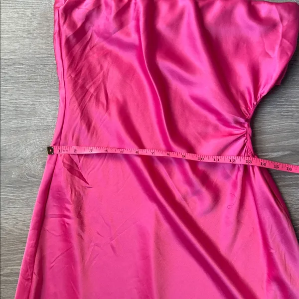 NEW Reformation Nevaeh Pink Slip Dress Medium - Image 9