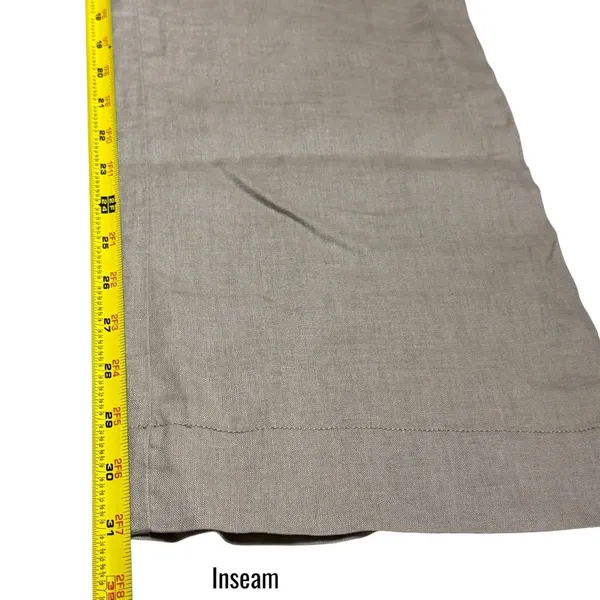 Y2K‎ Juicy Couture Tan 100% Linen Pants Coastal Resort Travel Capsule S - Image 12