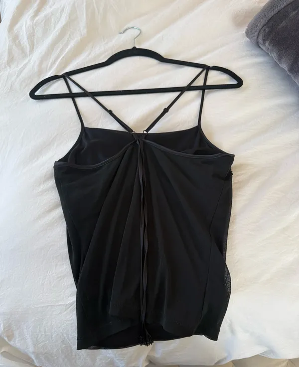 The Limited Black Beaded Spaghetti Strap Camisole  - Image 3