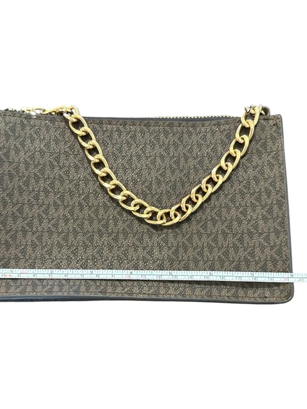 Michael Kors Brown Logo Chain Strap Belt Bag - Image 2