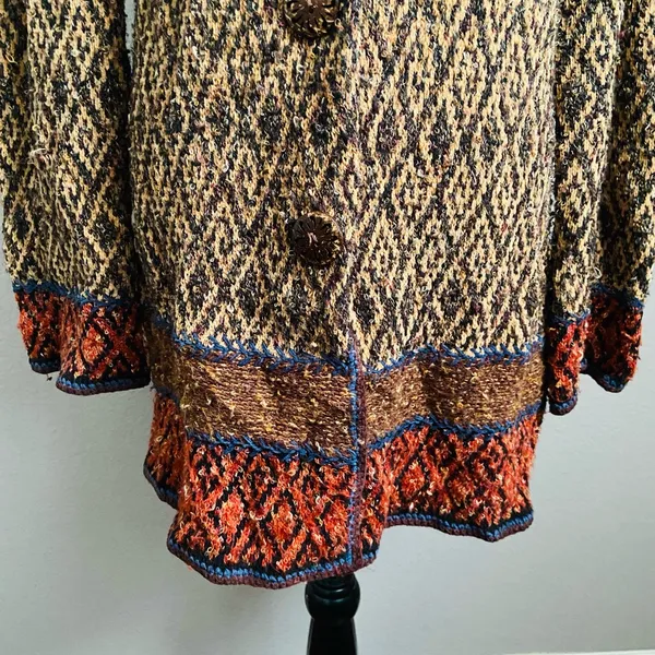 COLDWATER CREEK Multi pattern cardigan sweater - Image 7