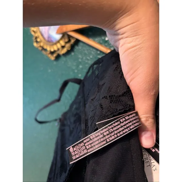 Victorias Secret Black Corset NWT Bustier Sz Medium - Image 4