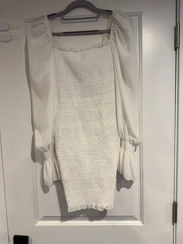 Princess Polly Baylee White Mini Dress NWT Women's US 2 Hoco Party Bridal - Image 3
