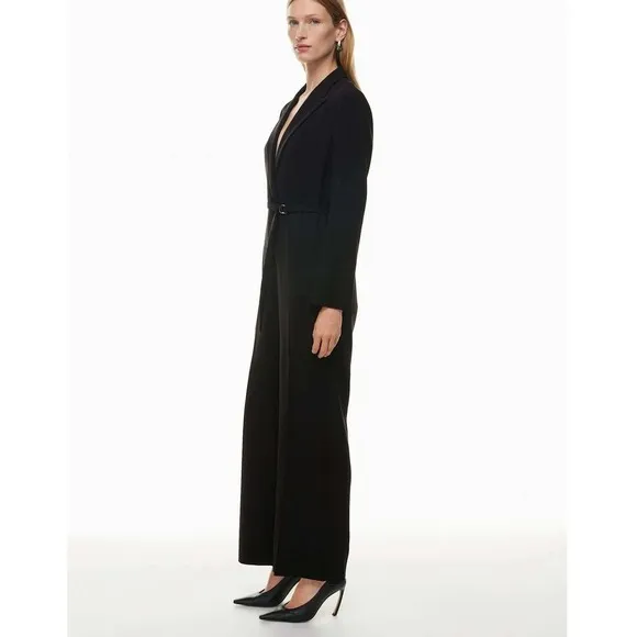 Babaton Innovator Jumpsuit Size XS Black Tailored Wide Leg Minimalist Chic‎ - Image 4