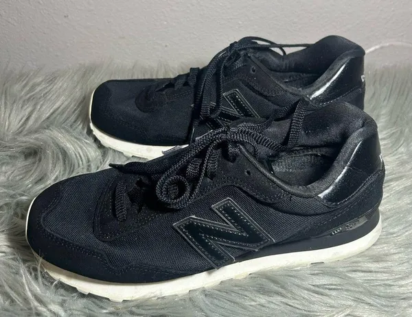 New Balance 515 Women’s Black Purple Sparkle Suede Mesh Sneakers Size 9.5 - Image 3