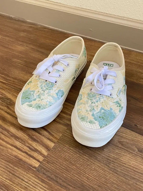 NEW Vans x Kith - Vintage Floral Low Top Lace Up Sneakers Size 7.5‎ UNISEX - Image 7