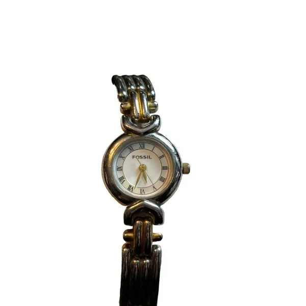 Fossil Women's Two-Tone Roman Numeral Bracelet Watch - Image 2